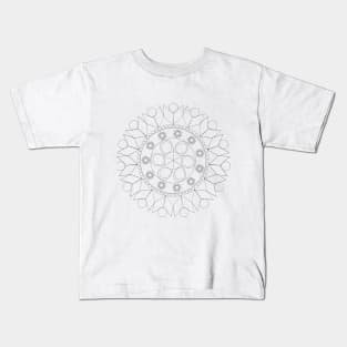 Mandala #2 for You to Color Kids T-Shirt